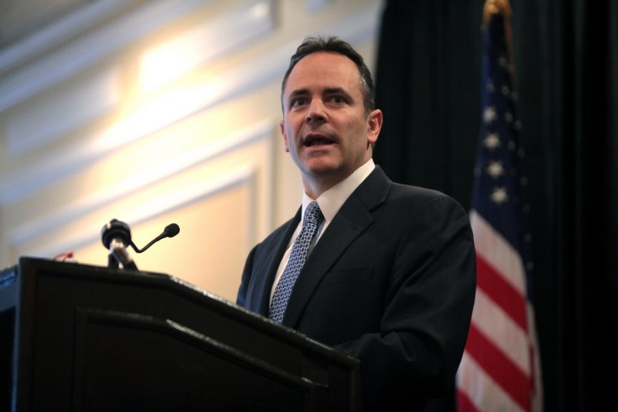 Gov. Matt Bevin gave his State of the Commonwealth and budget address in Frankfort on Tuesday night.