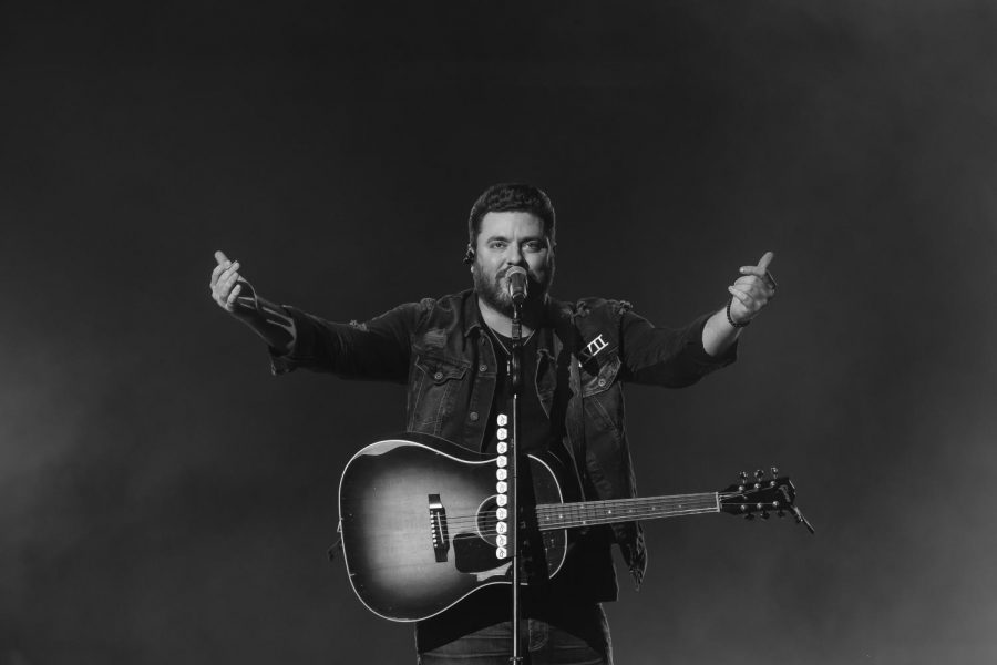 Chris Young performing at BB&T Arena in front of a sold out crowd