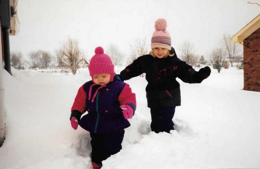 The Northerner's Editor-in-Chief as a kid, running through snow in suburbia. 