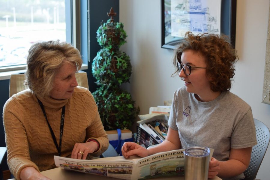 Mackenzie Manley and her professor, and mentor, Michele Day. 