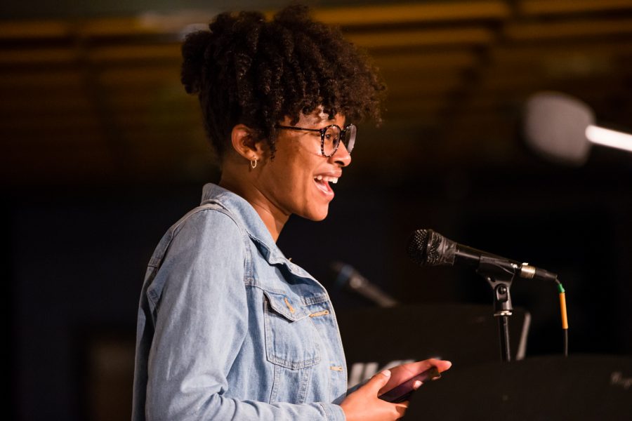 NKU's annual Open Mic Night took place in the Multi-purpose room this year.