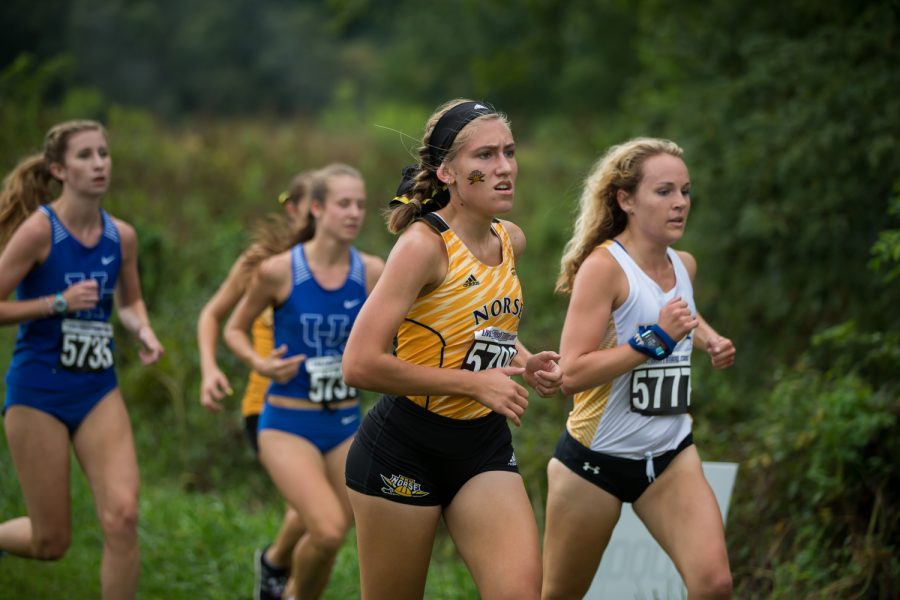 Maddie+Frey+runs+during+the+5k+race+hosted+by+NKU.