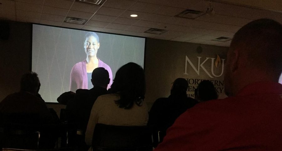 Viewers watch as Kearston Hawkins-Johnson performs There is no father by Madison Pullins in the documentary. This poem represents a breaking point for Margaret Garner.