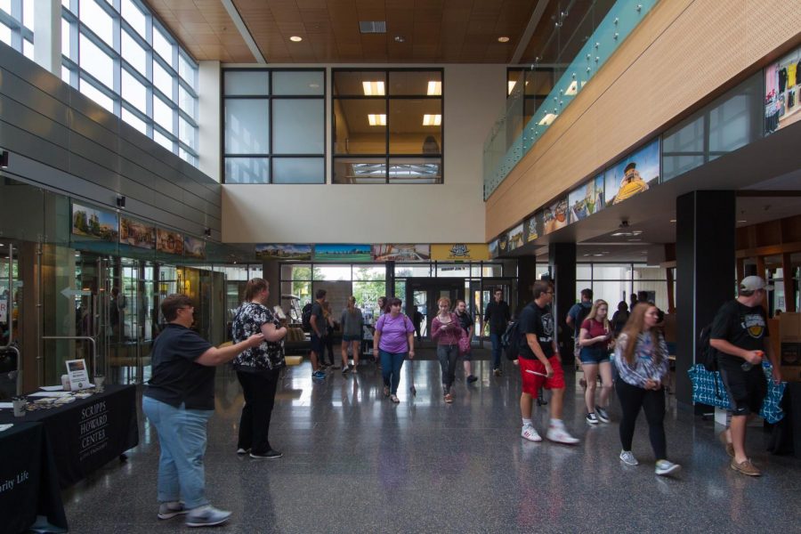 Inside the The James C. and Rachel M. Votruba Student Union.