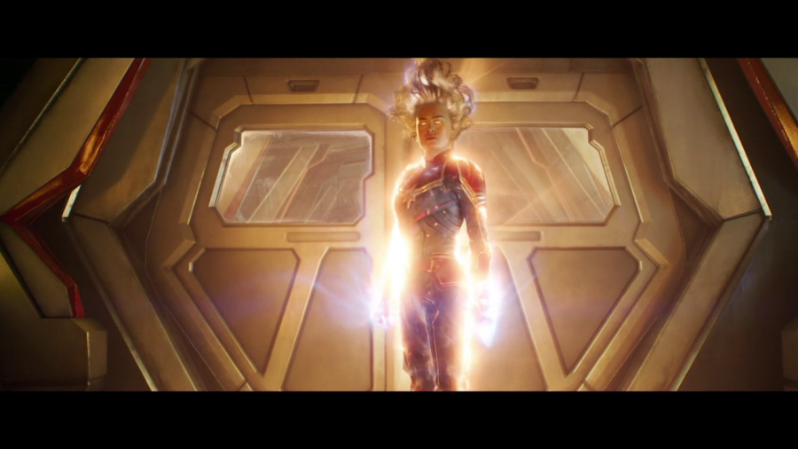 Brie Larson in Captain Marvel.