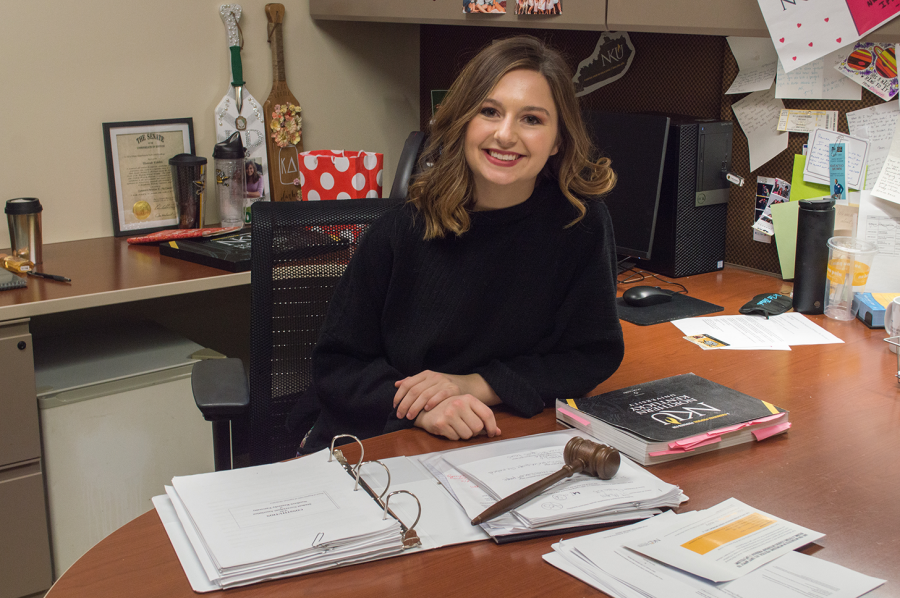 Hannah Edelen currently serves as the student body president of NKU.