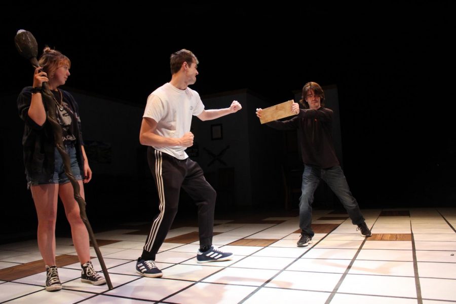 Reagan Ruth, Brandon Critchfield, and Timothy Belton in "Initiative".