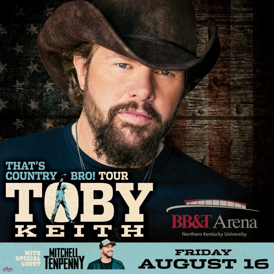 Toby Keith is stopping at BB&T Arena for his "That's Country Bro!" tour on Aug. 16. 