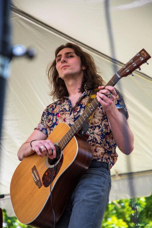 Trauma Illinois plays their set on Bunbury's acoustic stage.