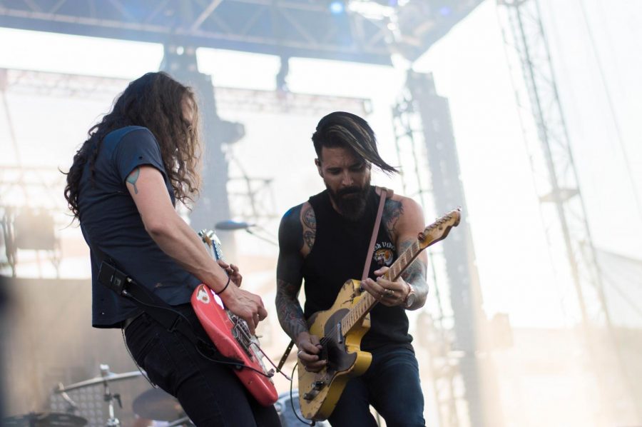 Early 2000s emo-rock group Dashboard Confessional played their hits at Bunbury on Saturday.