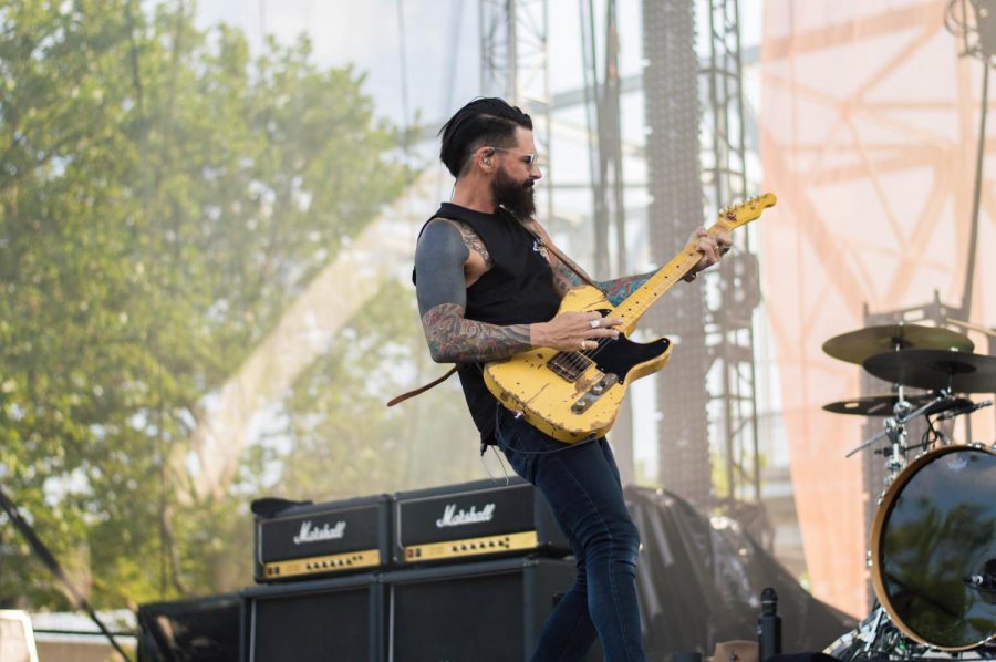 Early 2000's emo-rock group Dashboard Confessional played their hits at Bunbury on Saturday.