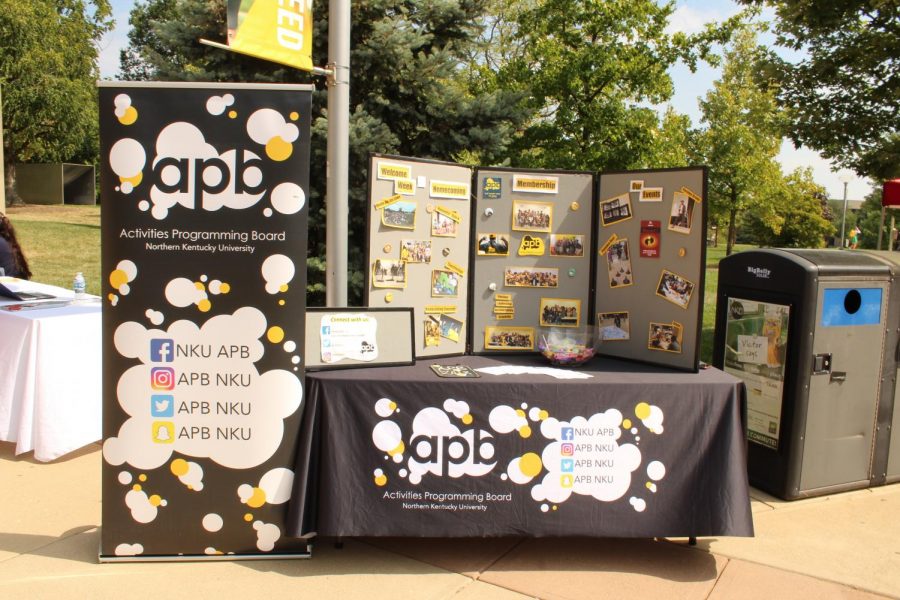 One of the many organizations tables at Fall Fest.