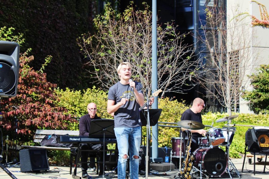 Jake Hunter performs a song from "Freaky Friday."