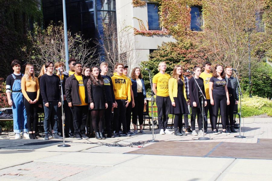 Broadway Chorus performs.