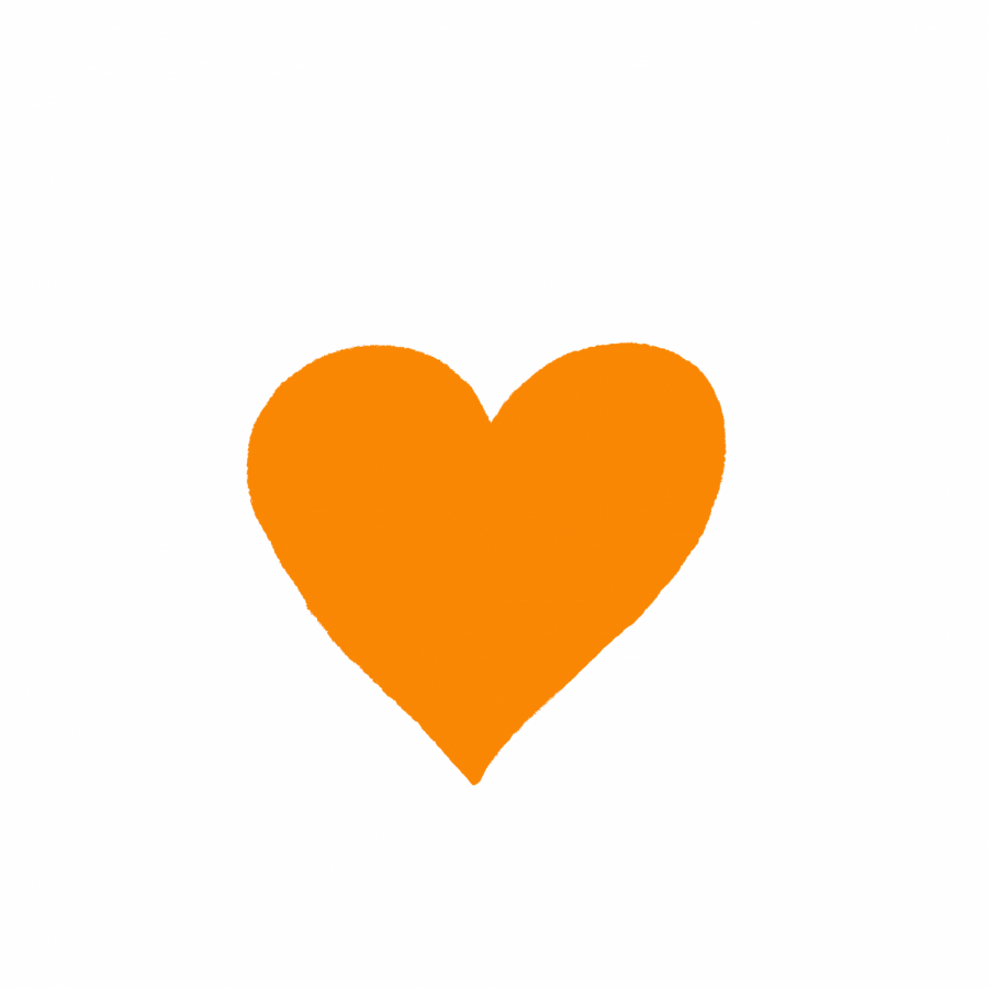 Orange heart