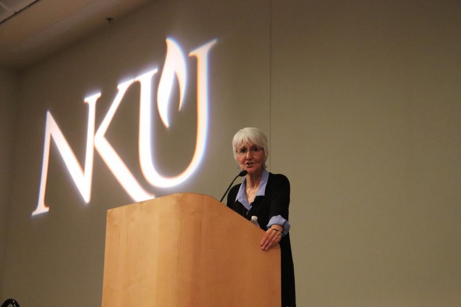 Sue Klebold, mother of Dylan Klebold, spoke to NKU students, staff, faculty and community members about mental health.