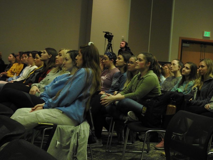 Several students came to hear Deshauna Barber speak on the origins of Black History Month.