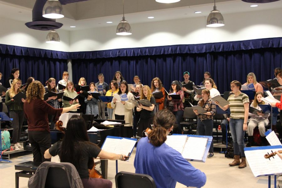 The NKU Women's Choir, led by Katie Barton.