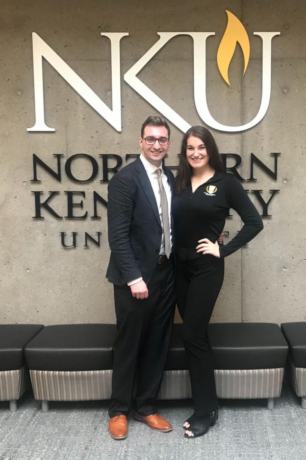 Pictured left to right, Jacob Wilson, vice president, and Jessica Archer, president, are running for president and vice president.