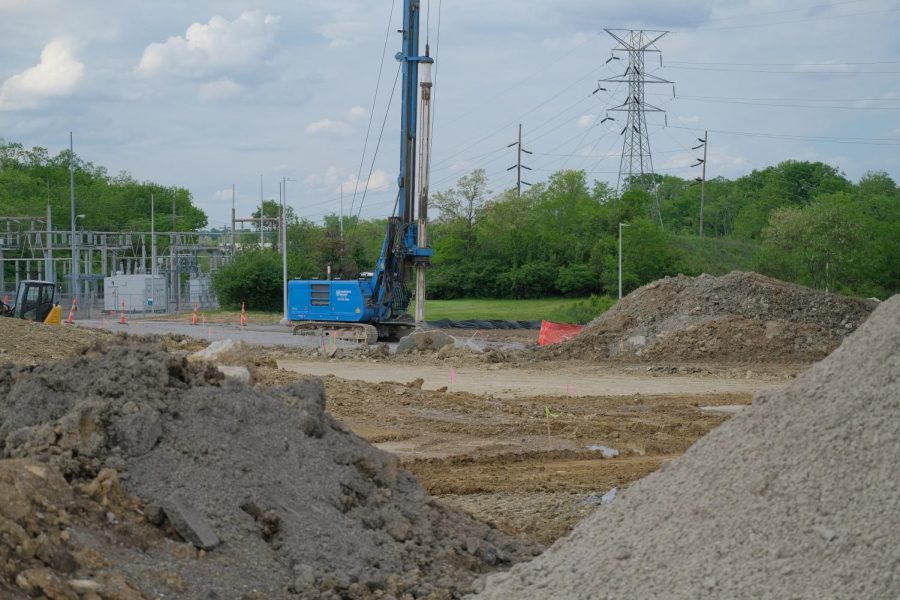 The site of the new dorms as seen on May 23, 2020.