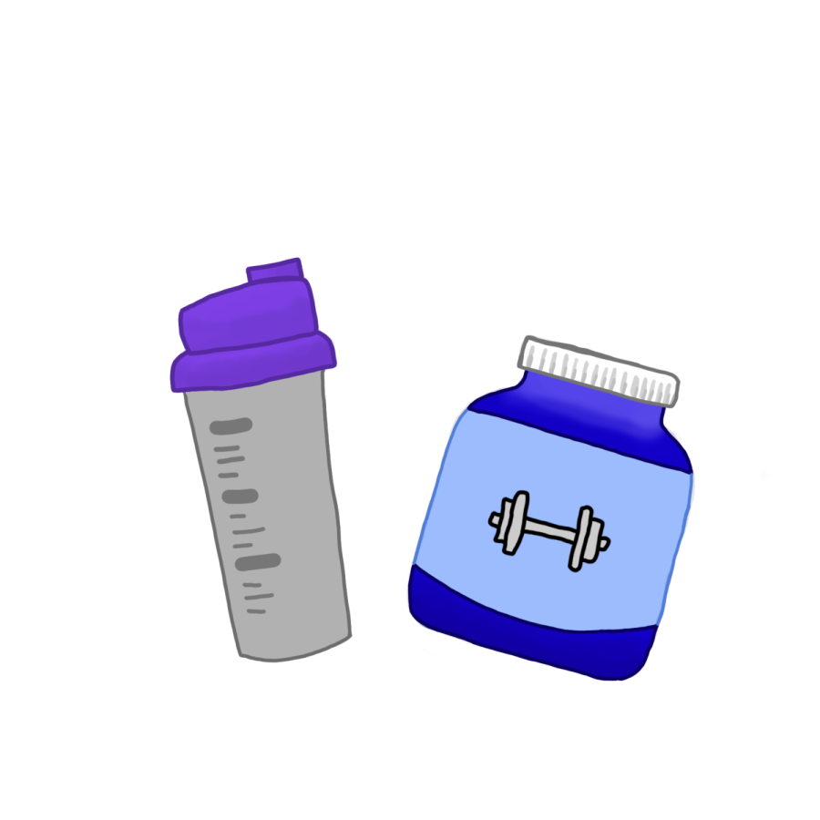 A shake tumbler and powder.