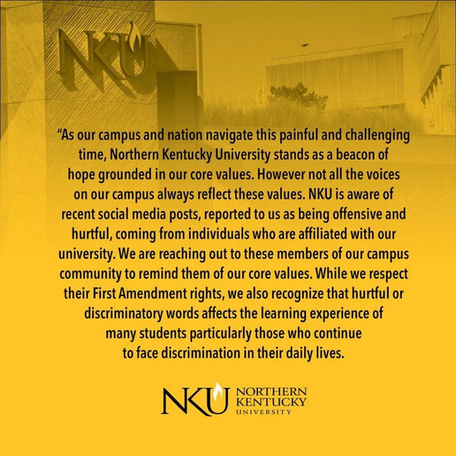 NKUs statement released Thursday.