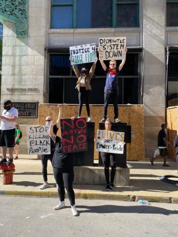 Minniefield protested in Chicago on May 30. “I would stand in front of a police officer and I would take a bullet; I would get tased; I would get pepper sprayed just so my brother would not lose his life,” Minniefield said. 