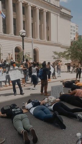 Anderson attended protests in Cincinnati on May 30.