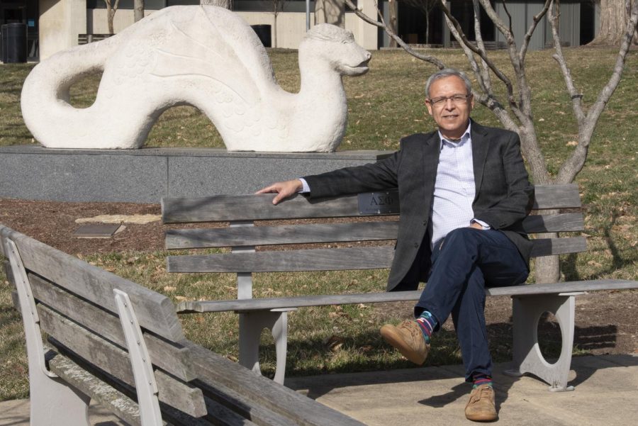 Leo Calderón poses for a photo on NKU's campus. Calderón has served as the Director of Latino Student Initiatives for the past 35 years. 