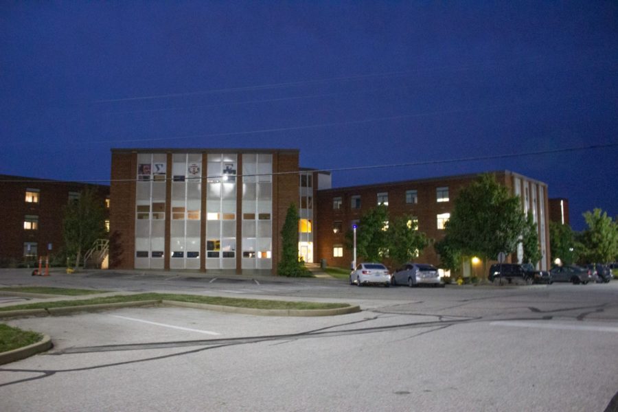 The exterior of Callahan Hall.