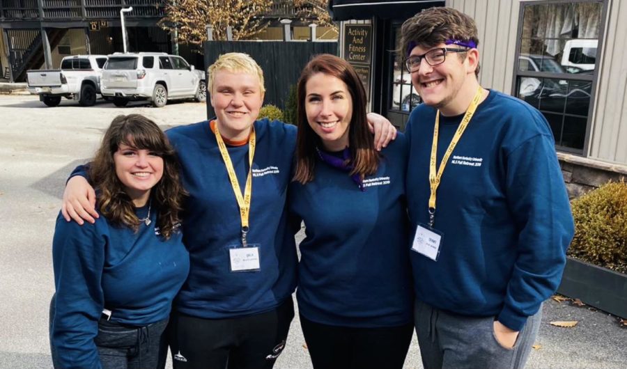 Fall Retreat 2019. Left to right: Kate Goller, Orla Fitzsimmons, Lauren Mohr, Grant Warren