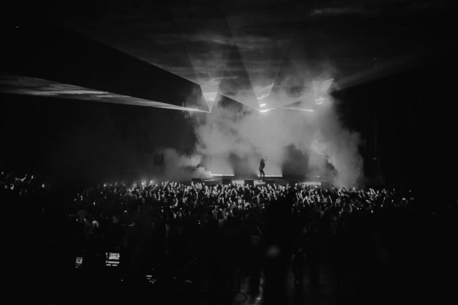 The King Vamp Tour at BB&T Arena on Wednesday night as a smoke display surrounds the stage.