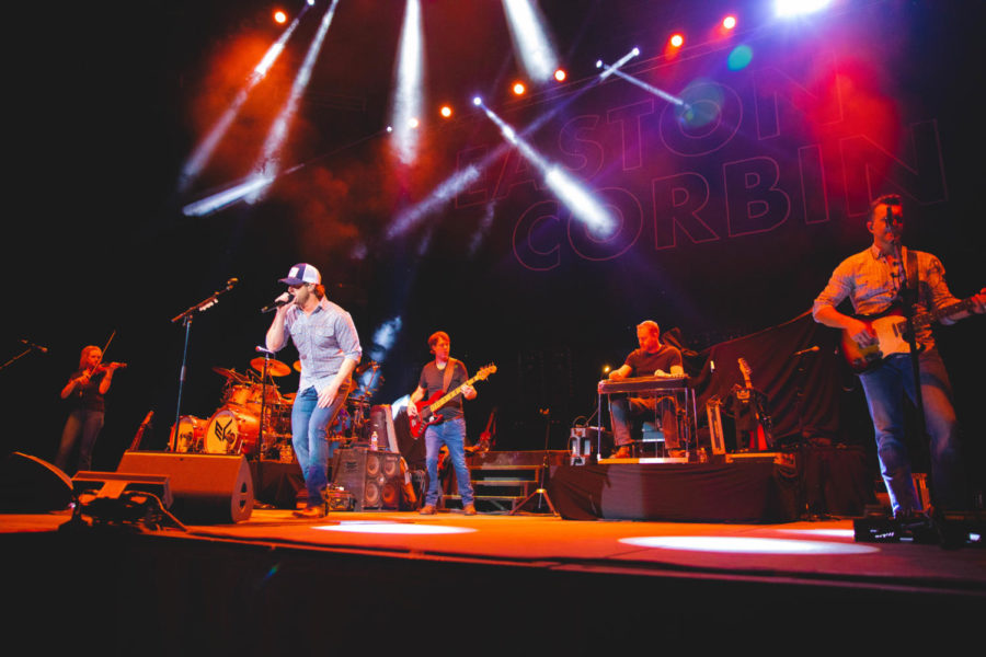 Easton Corbin performs during the concert at BB&T Arena on Friday, headlined by country singer Cody Johnson.