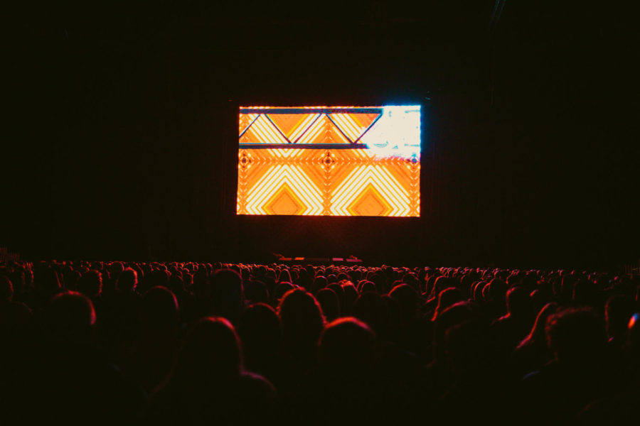 Crowd eager to see Jeff Dunham take the stage at BB&T Arena.