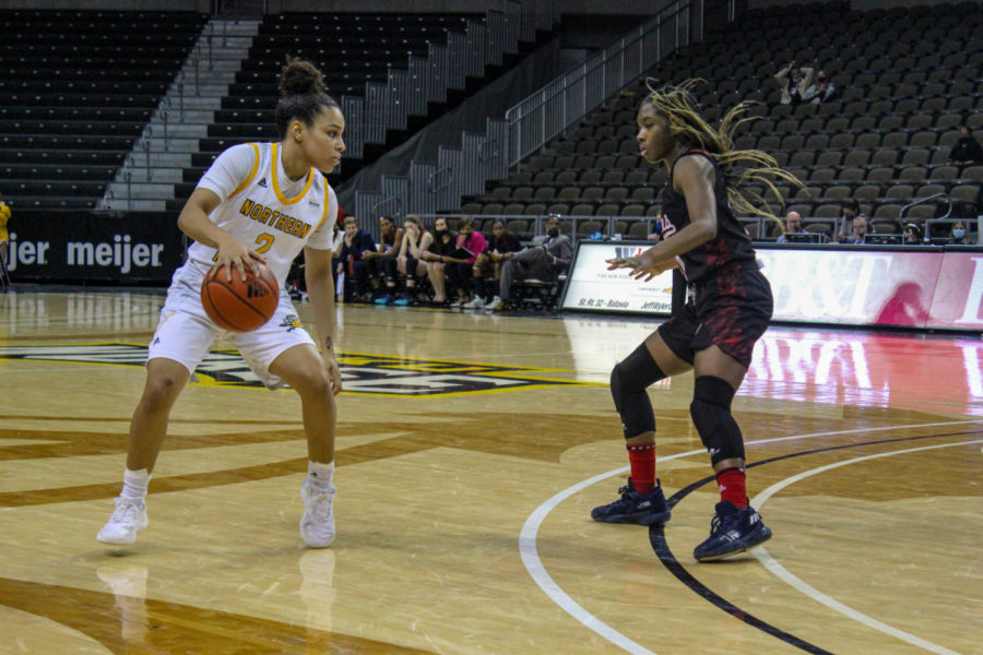 NKU guard Ivy Turner against UIC on Thursday. Turner scored nine points against the Flames.