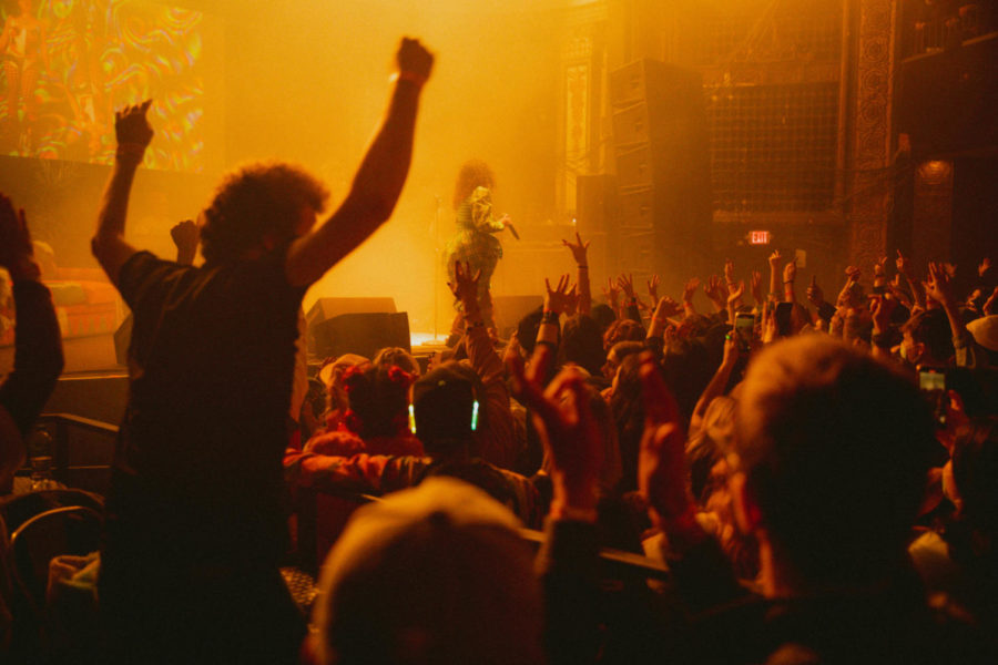 Remi Wolf having a moment with the fans at Newort Music Hall.