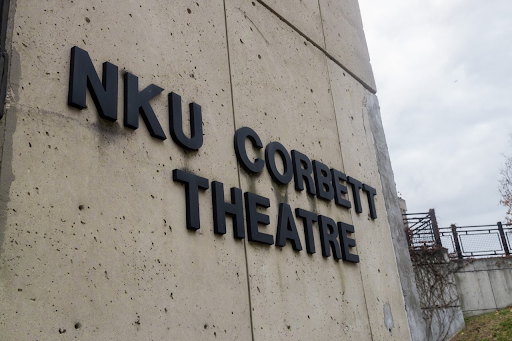 The sign of the Corbett Theatre. 