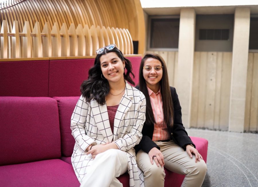 Cabrera (Left) who is running for SGA president and Romo (Right) who is running for VP.