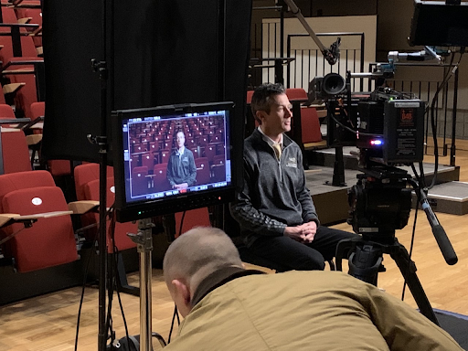 Bally Sports commissioned a production team to record Dr. Joe Cobbs and his course on rivalry for an upcoming documentary.