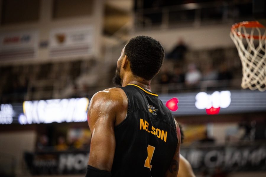 NKU forward Adrian Nelson during the Horizon League Tournament semifinals on Monday in Indianapolis.