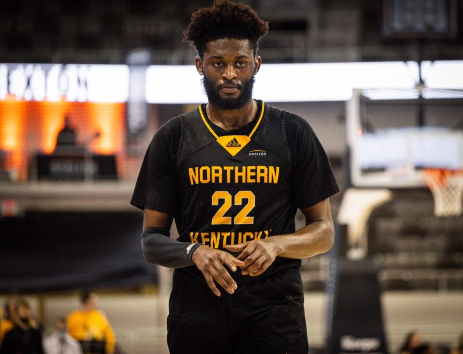 NKU guard Trevon Faulkner (22) scored nine points in the Norse win over Purdue Fort Wayne in the Horizon League Tournament semifinals.