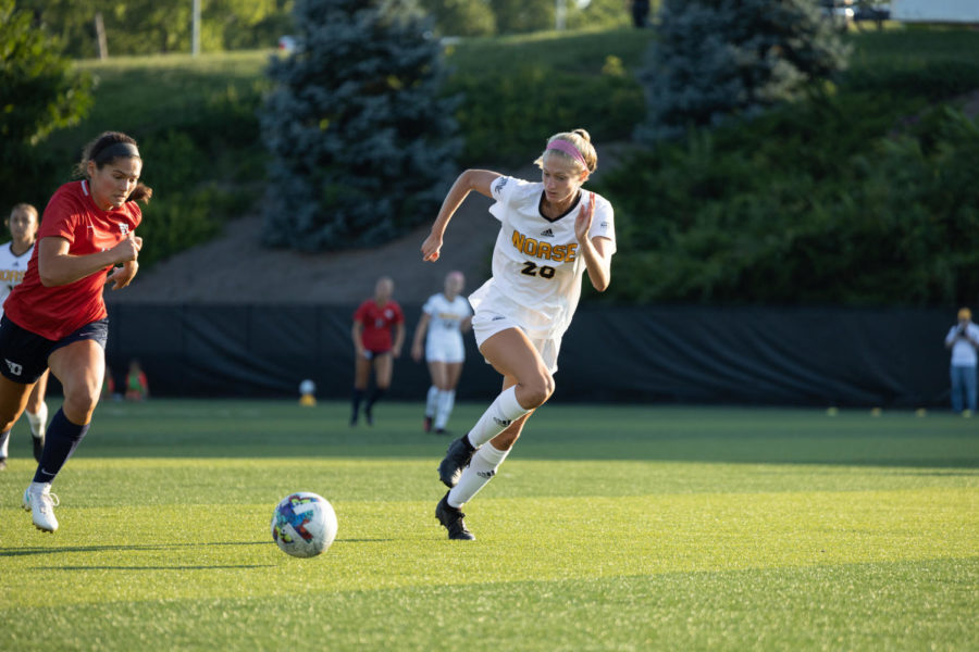 NKU+womens+soccer+team+faced+off+against+Dayton+on+Thursday.