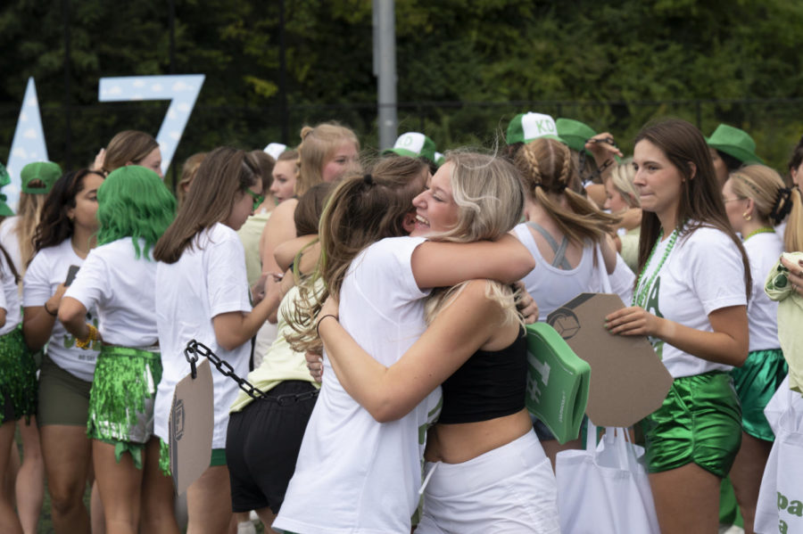 Panhellenic bid day took place Sept. 11 and around 100 women accepted bids.