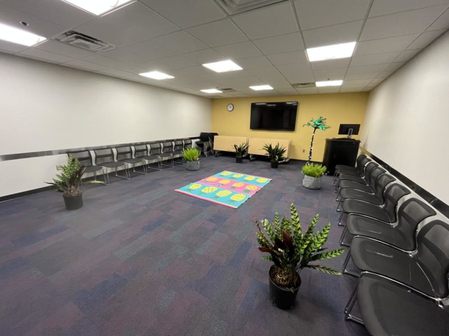 Prayer and meditation room located in UC 335 during Interfaith Week. 