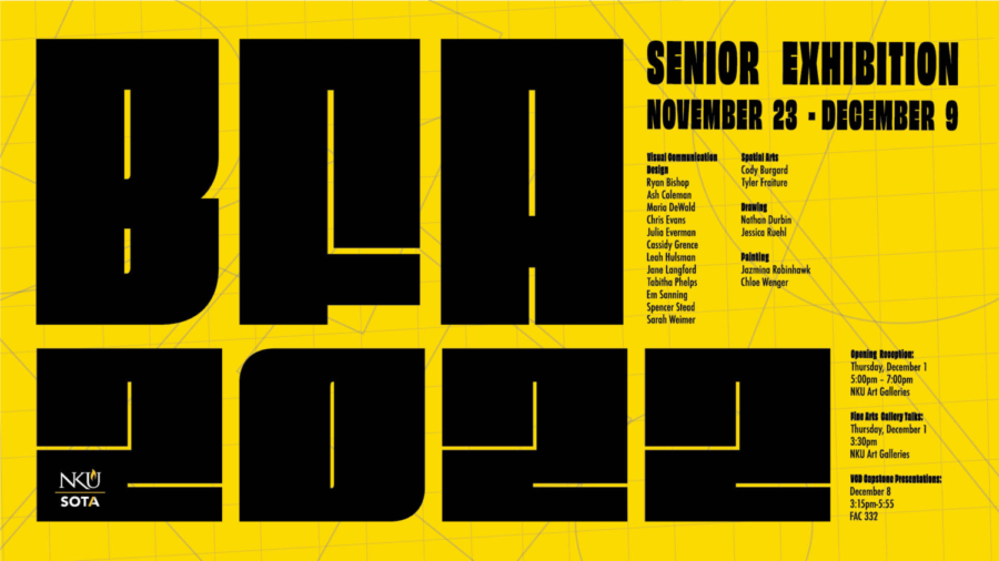 Fall 2022 BFA poster by Megan Conn