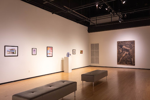 Dozens of students submitted work to compete for a spot in the Juried Student Exhibition. The curated gallery will run through Feb. 16.
