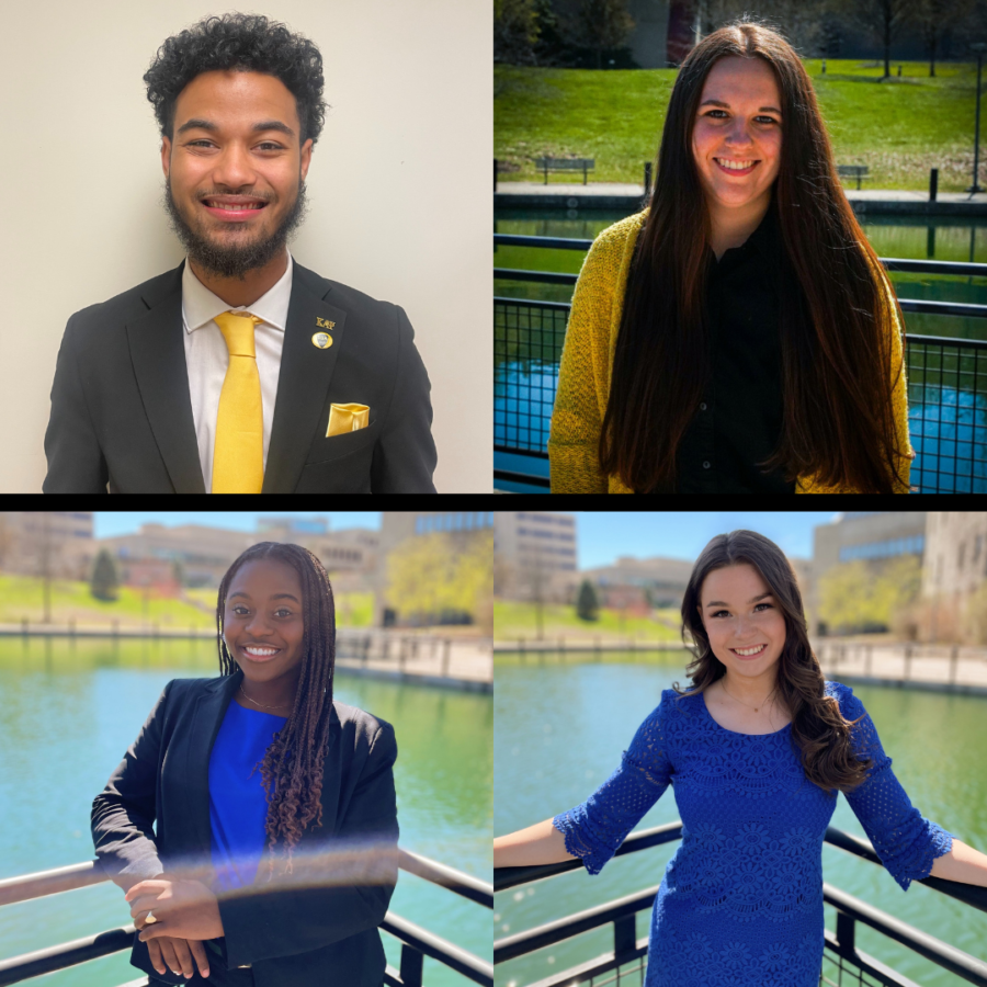 SGA presidential candidate slates include Isaiah Phillips/Lucy Burns (top) and Ragan Savage/Gracie Copfer (bottom).