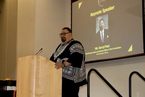 Darryl Peal gave an inspiring speech on the Power of Us and its value within the NKU African American community.