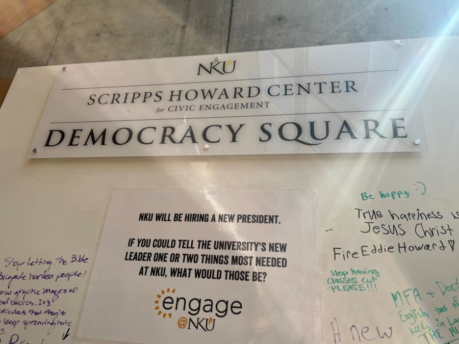 The+Democracy+Square+board+is+a+place+for+students+to+anonymously+participate+in+political+discussion.