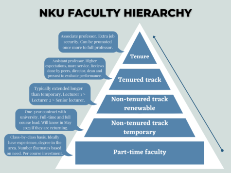 Pyramid chart of NKU faculty hierarchy